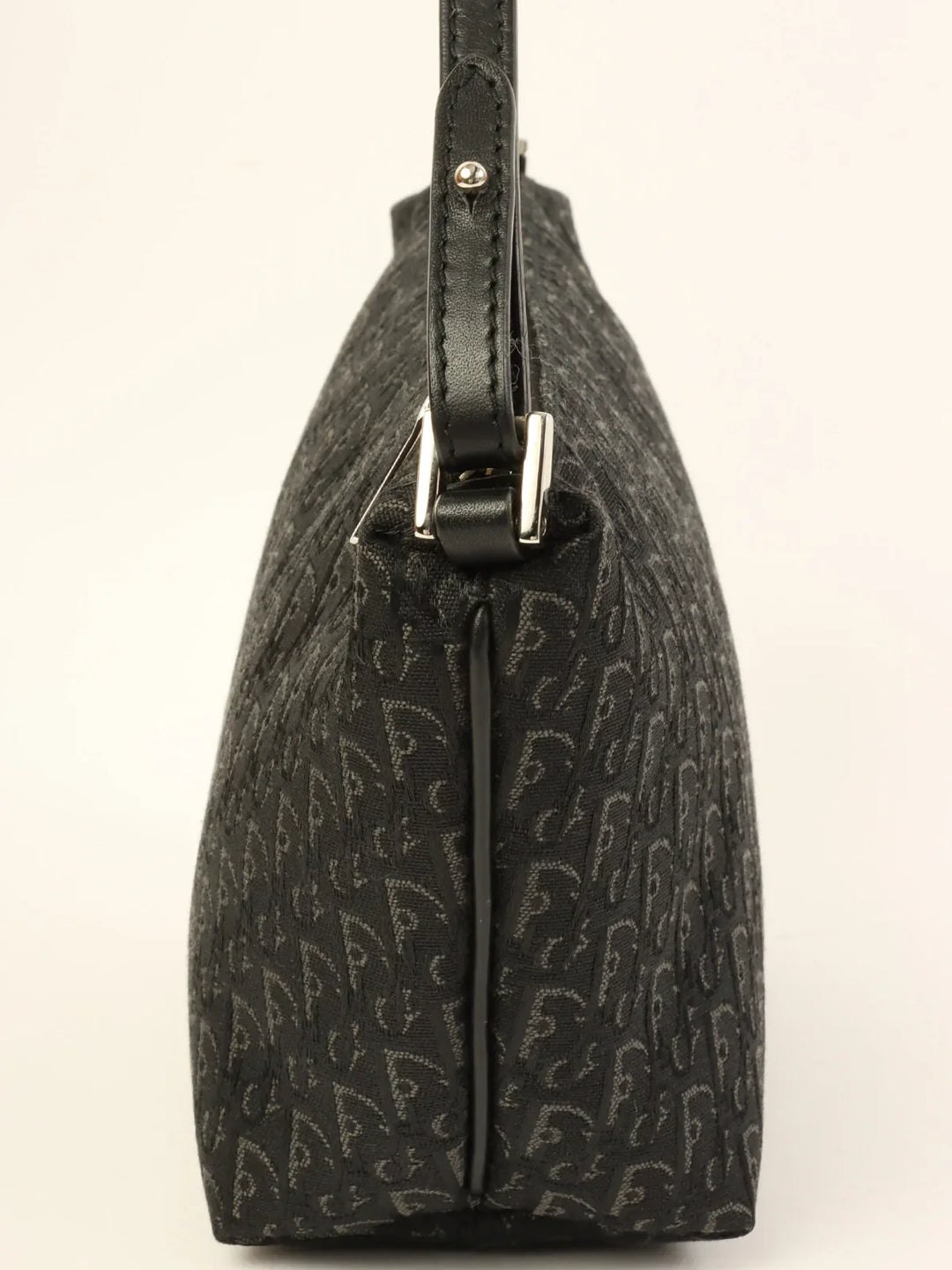 Top quality Dior Trotter Pattern Mini Top Handle Bag Black