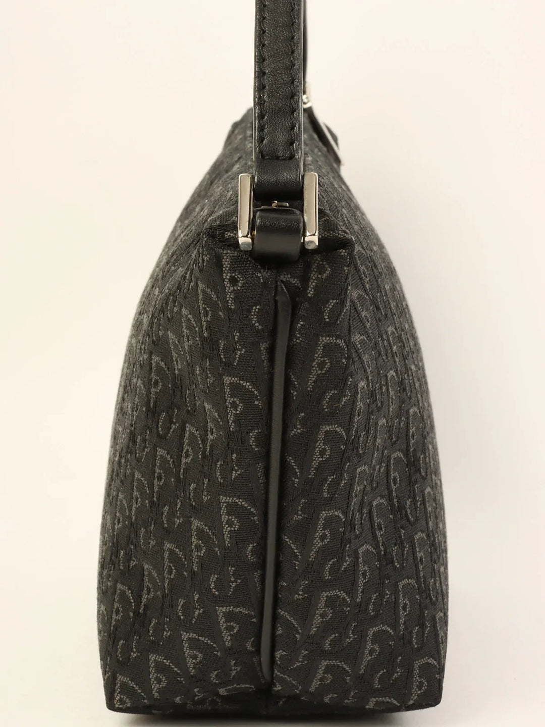 Top quality Dior Trotter Pattern Mini Top Handle Bag Black