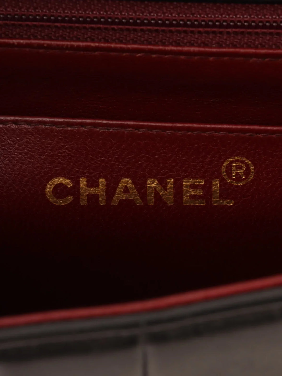 Chanel Around 1995 Made Mademoiselle Stitch Turn-Lock Chain Bag Black