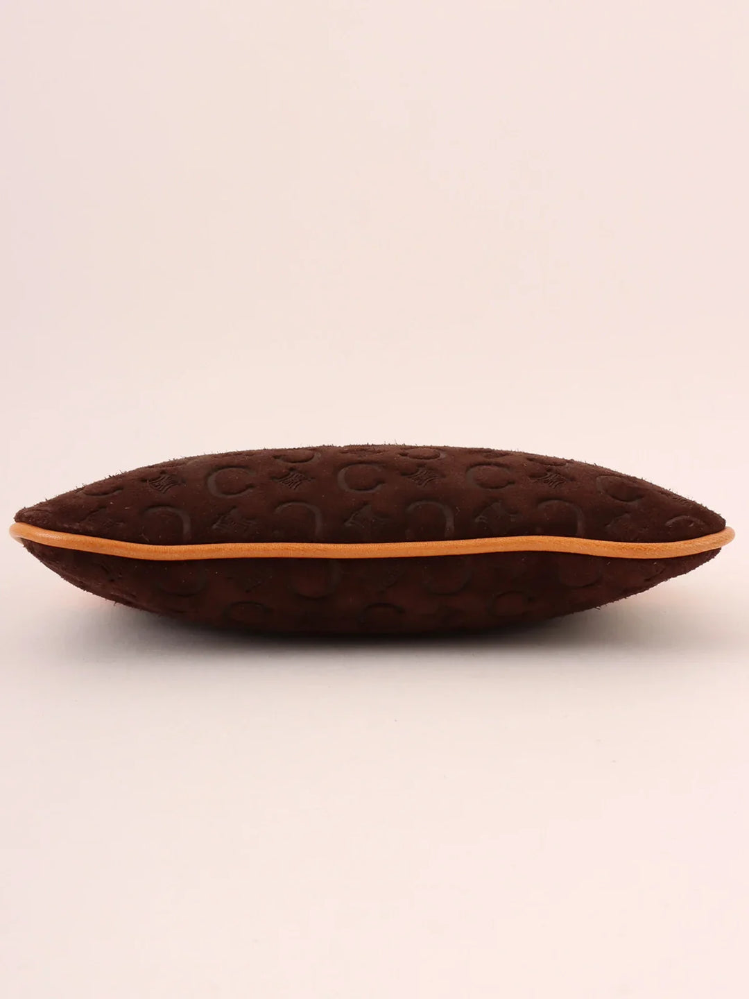 Celine Suede C Macadam Pattern Pouch Brown