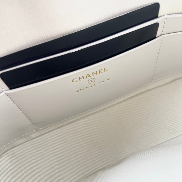 Top Quality Chanel Caviar Mini Crossbody Grey 2024 (Microchip)