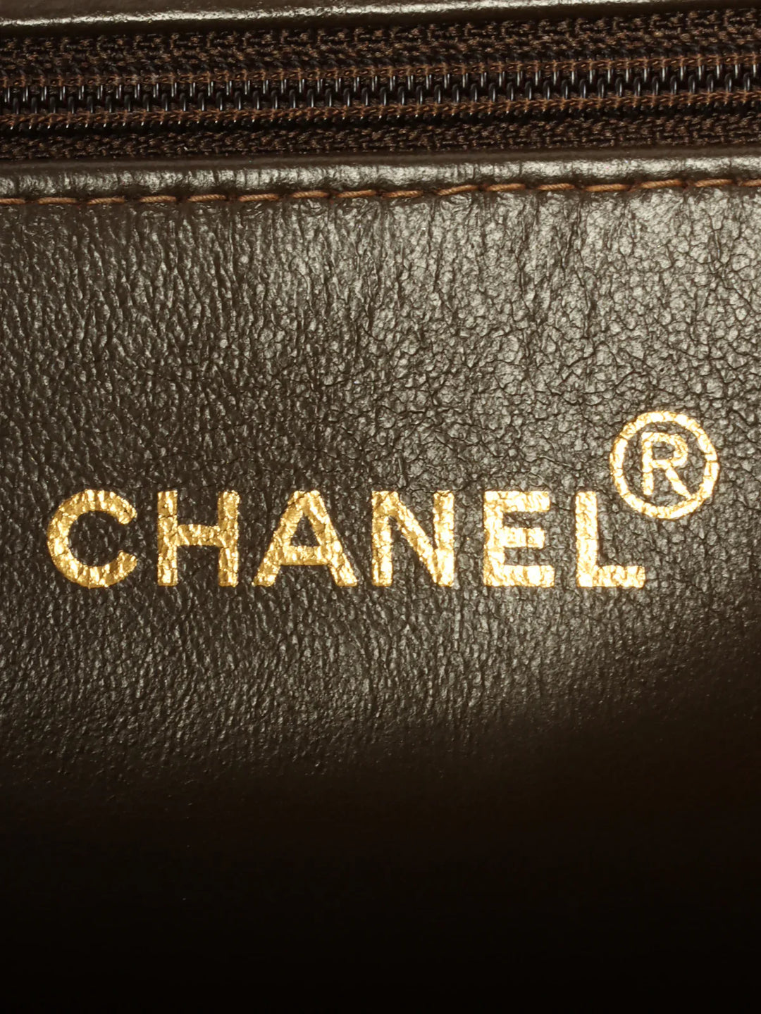 Chanel Around 1998 Made Caviar Skin Turn-Lock Tote Bag Brown
