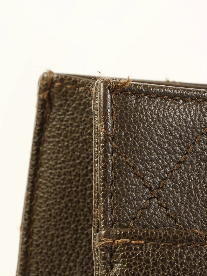 Chanel Around 1998 Made Caviar Skin Turn-Lock Tote Bag Brown