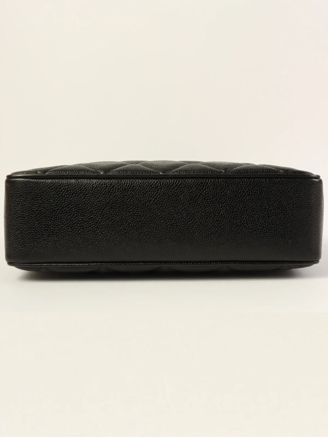 Chanel Around 1997 Made Caviar Skin Turn-Lock Tote Bag Black