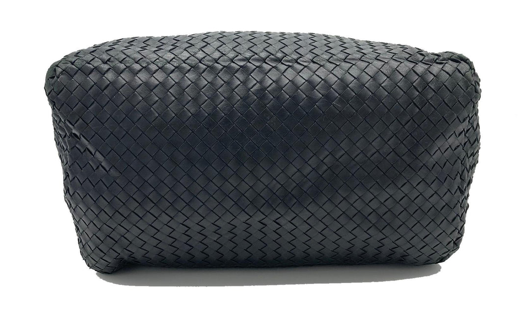 Bottega veneta Black Woven Leather Shoulder Bag Tote