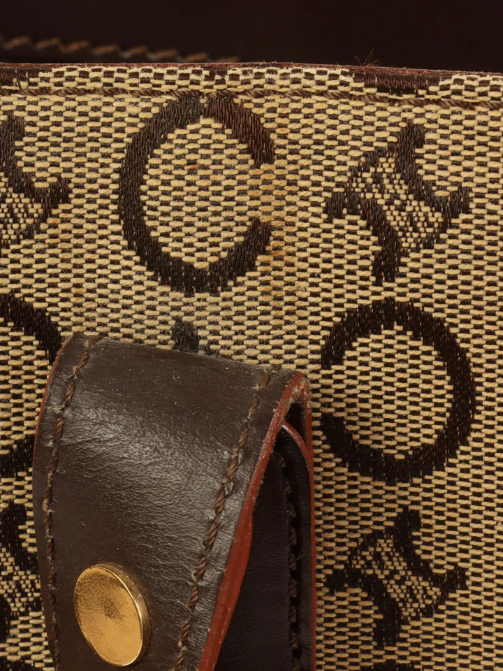 Celine C Macadam Pattern Tote Bag Brown