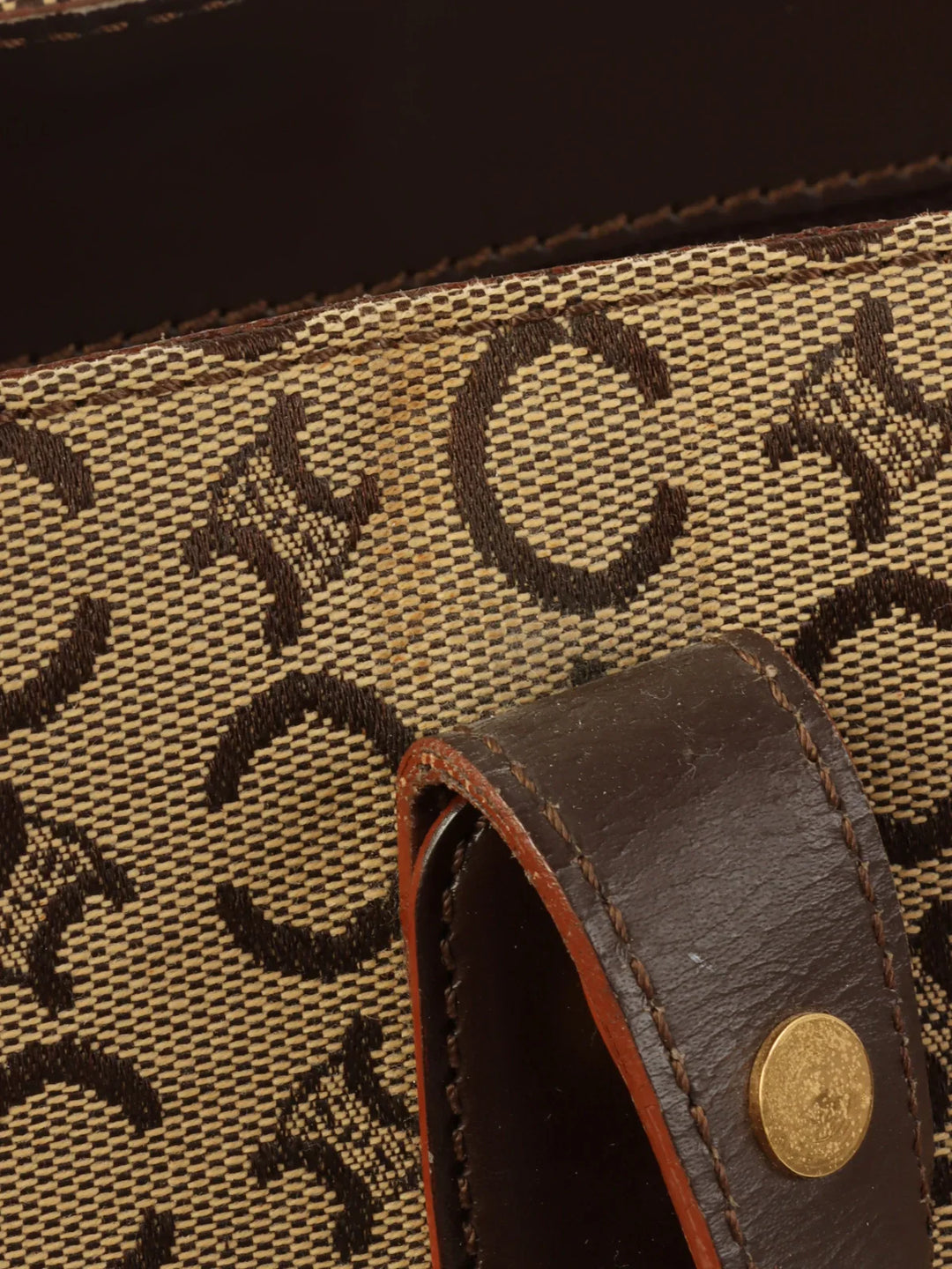 Celine C Macadam Pattern Tote Bag Brown