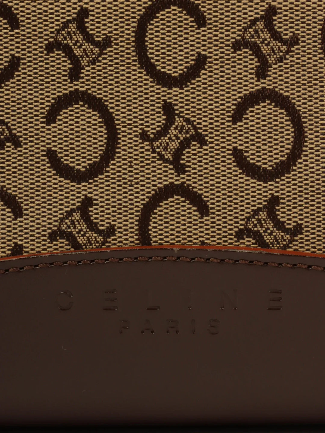 Celine C Macadam Pattern Tote Bag Brown