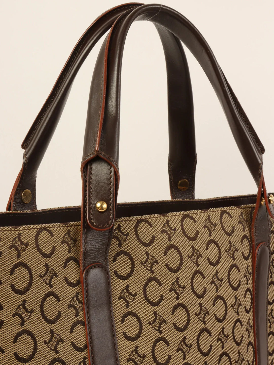 Celine C Macadam Pattern Tote Bag Brown
