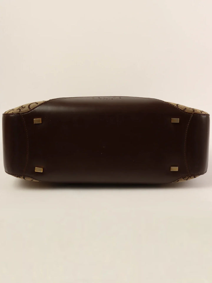 Celine C Macadam Pattern Tote Bag Brown