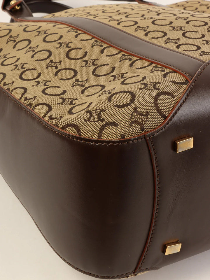 Celine C Macadam Pattern Tote Bag Brown