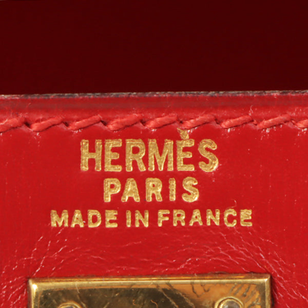 Top quality Hermes 1989 Made Kelly Bag Rouge Vif
