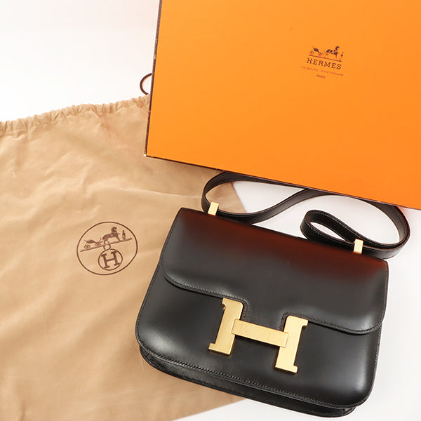 Top quality Hermes 1997 Made Constance 23Cm Black
