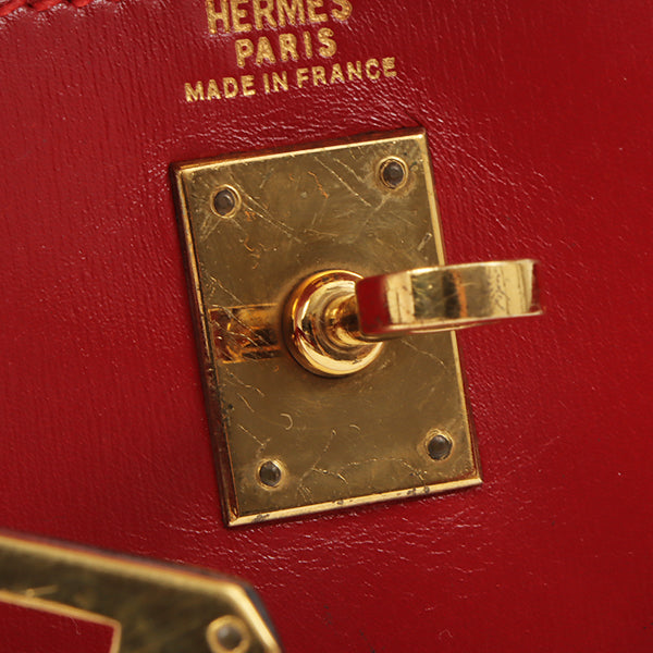 Top quality Hermes 1989 Made Kelly Bag Rouge Vif