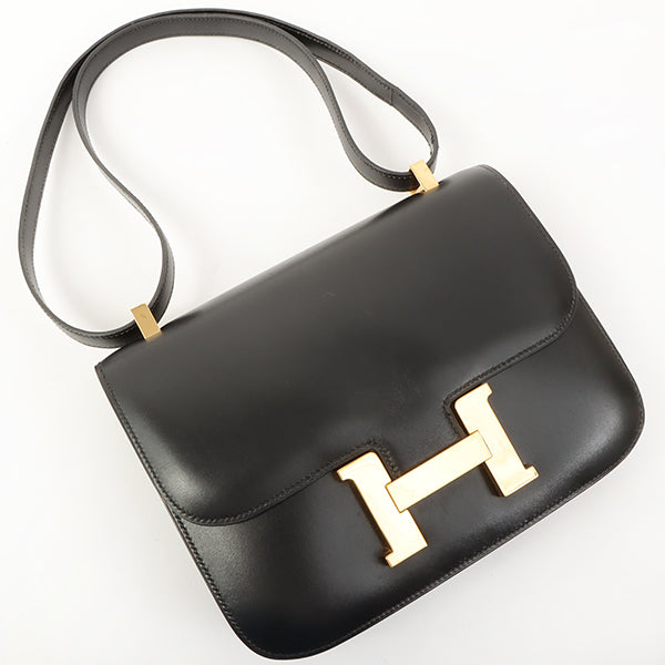 Top quality Hermes 1997 Made Constance 23Cm Black
