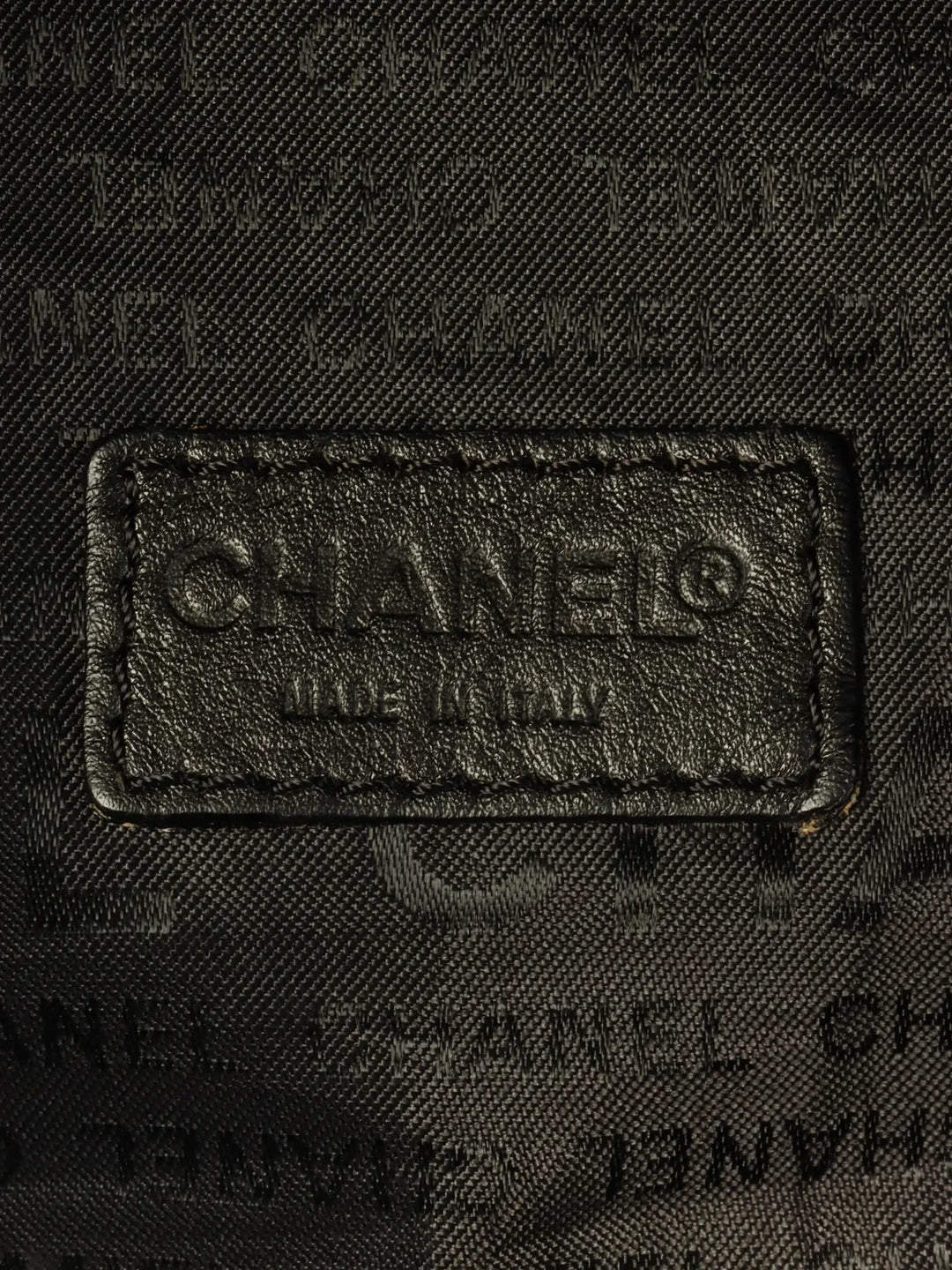 Chanel Around 2001 Made Sport Line Nylon Logo Boston Bag Black