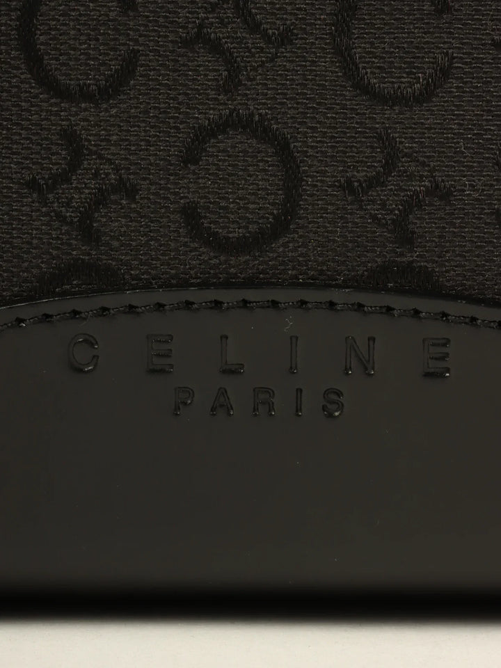 Celine C Macadam Pattern Shoulder Bag Black