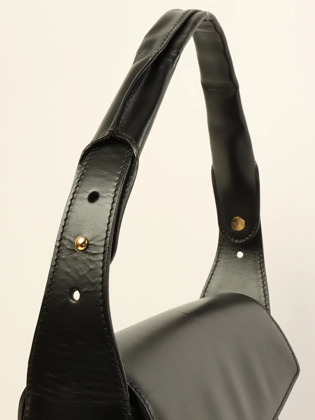 Celine C Macadam Pattern Shoulder Bag Black