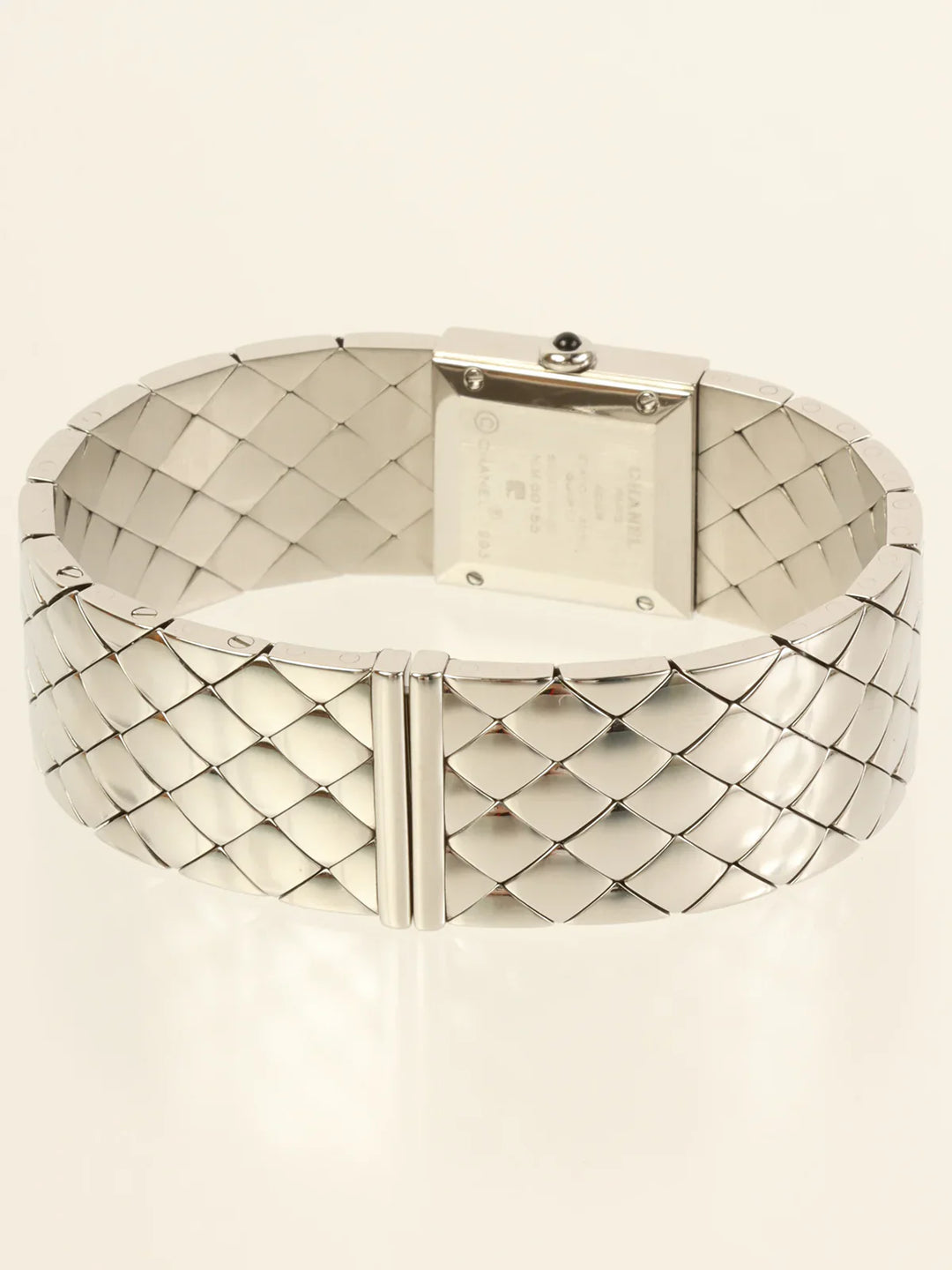 Chanel Matelasse Watch Silver