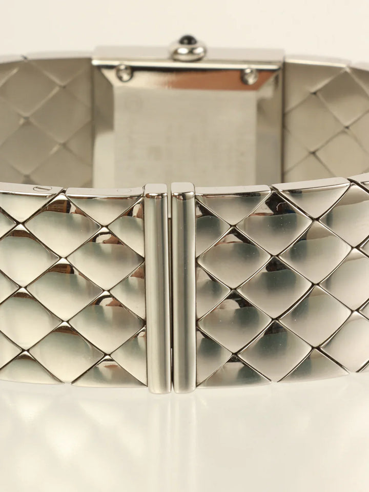 Chanel Matelasse Watch Silver