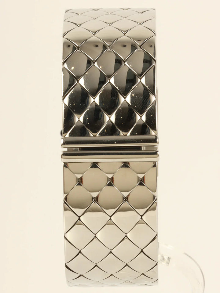 Chanel Matelasse Watch Silver