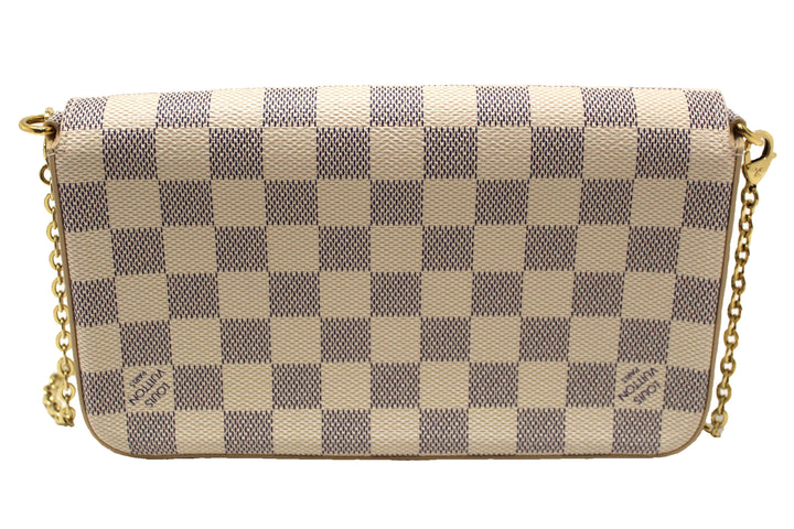 NEW Louis Vuitton Damier Azur Felicie Pochette Crossbody Bag