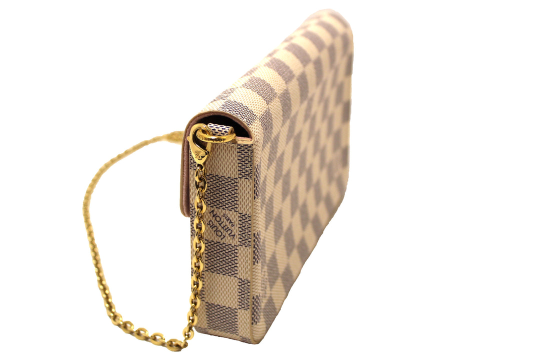NEW Louis Vuitton Damier Azur Felicie Pochette Crossbody Bag