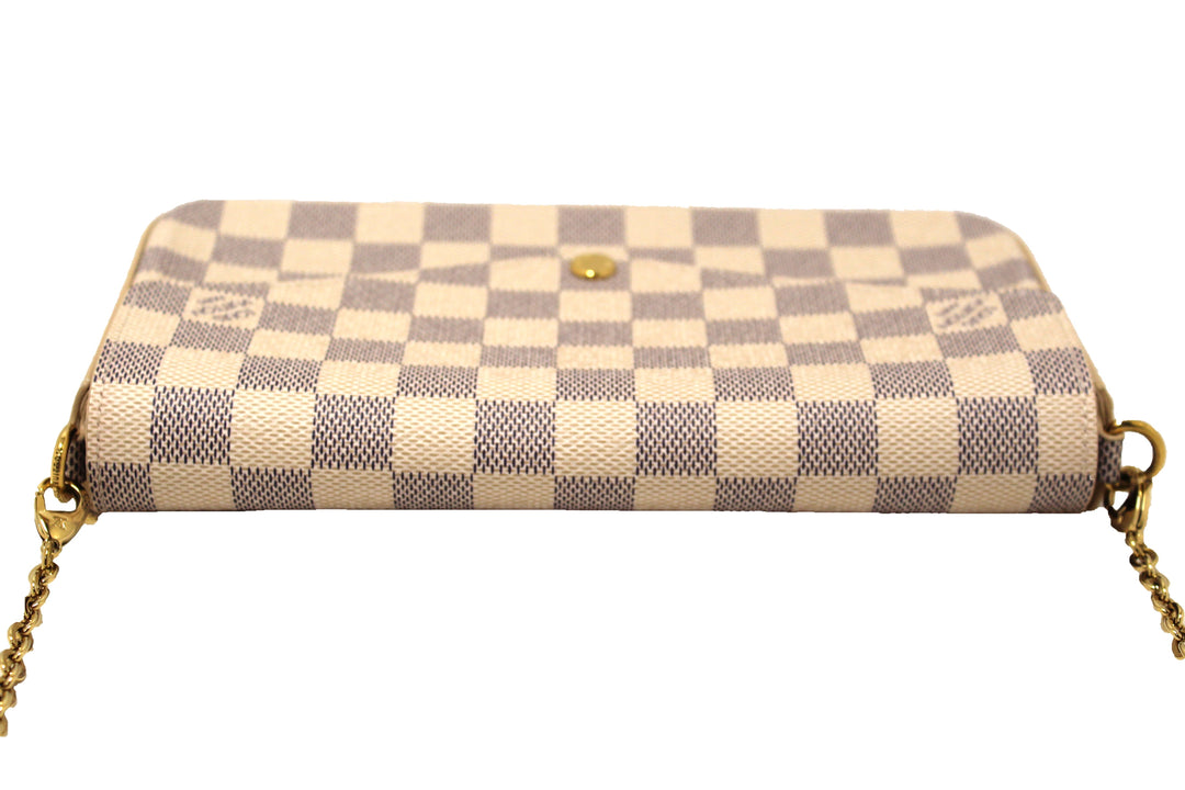 NEW Louis Vuitton Damier Azur Felicie Pochette Crossbody Bag