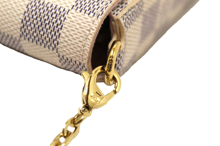 NEW Louis Vuitton Damier Azur Felicie Pochette Crossbody Bag