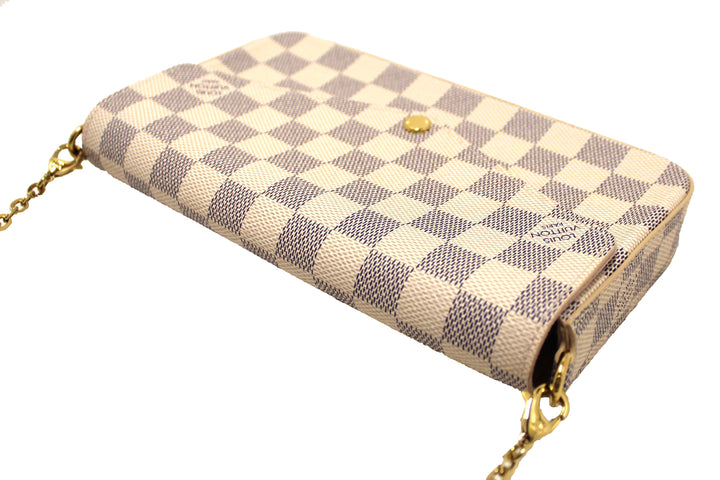 NEW Louis Vuitton Damier Azur Felicie Pochette Crossbody Bag