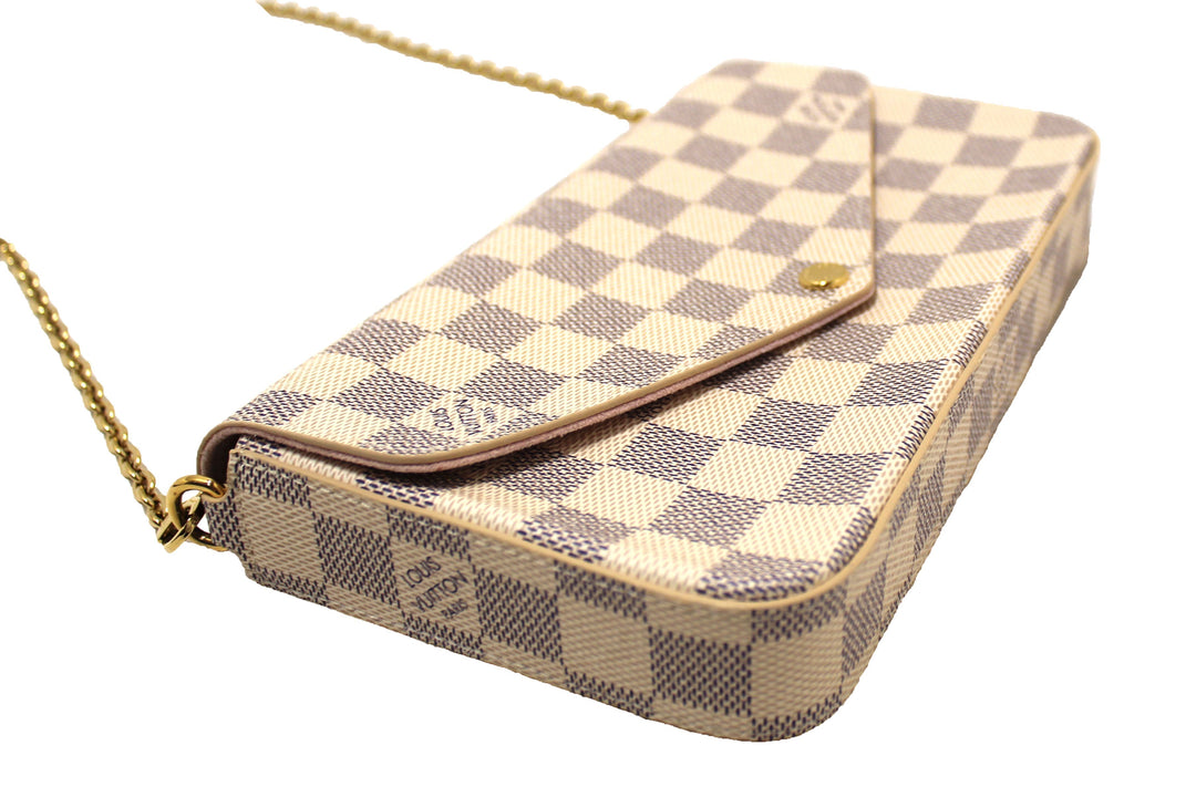 NEW Louis Vuitton Damier Azur Felicie Pochette Crossbody Bag