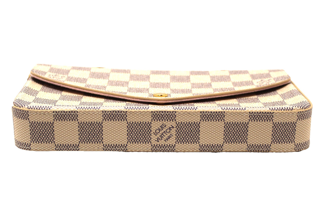 NEW Louis Vuitton Damier Azur Felicie Pochette Crossbody Bag