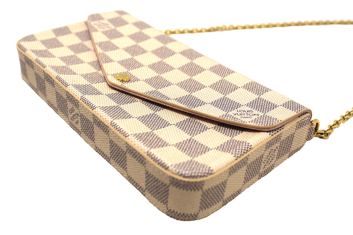 NEW Louis Vuitton Damier Azur Felicie Pochette Crossbody Bag