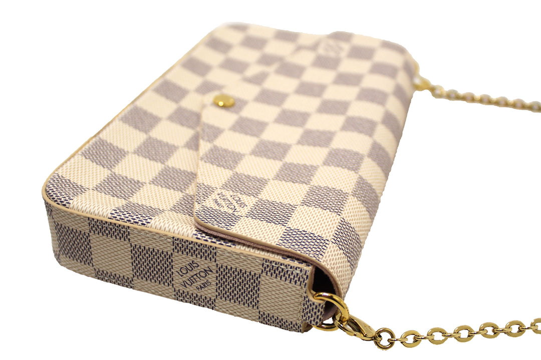 NEW Louis Vuitton Damier Azur Felicie Pochette Crossbody Bag