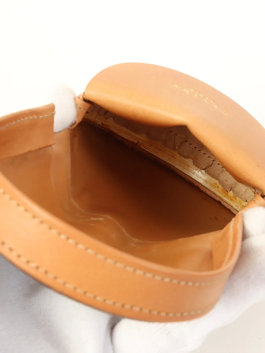 Celine Macadam Pattern Coin Case Brown