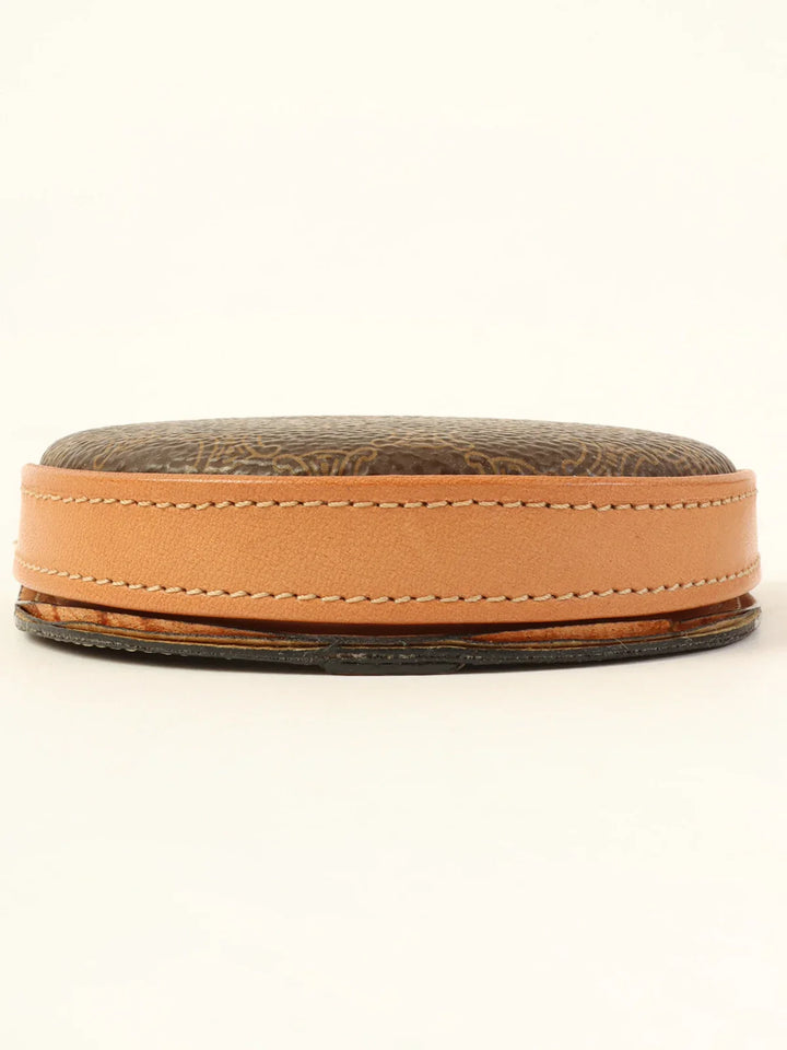 Celine Macadam Pattern Coin Case Brown