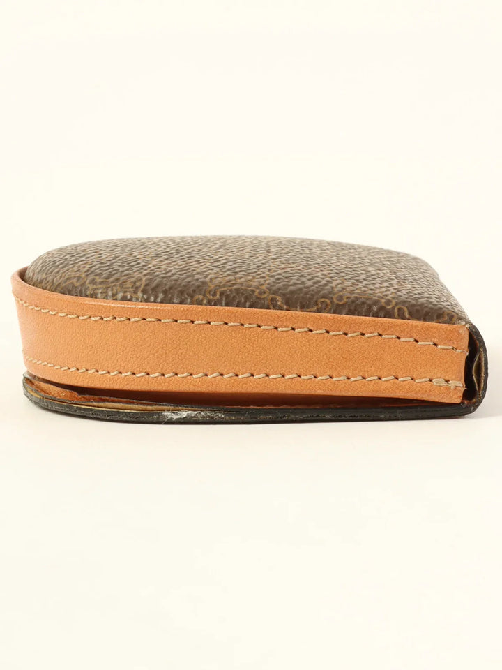 Celine Macadam Pattern Coin Case Brown