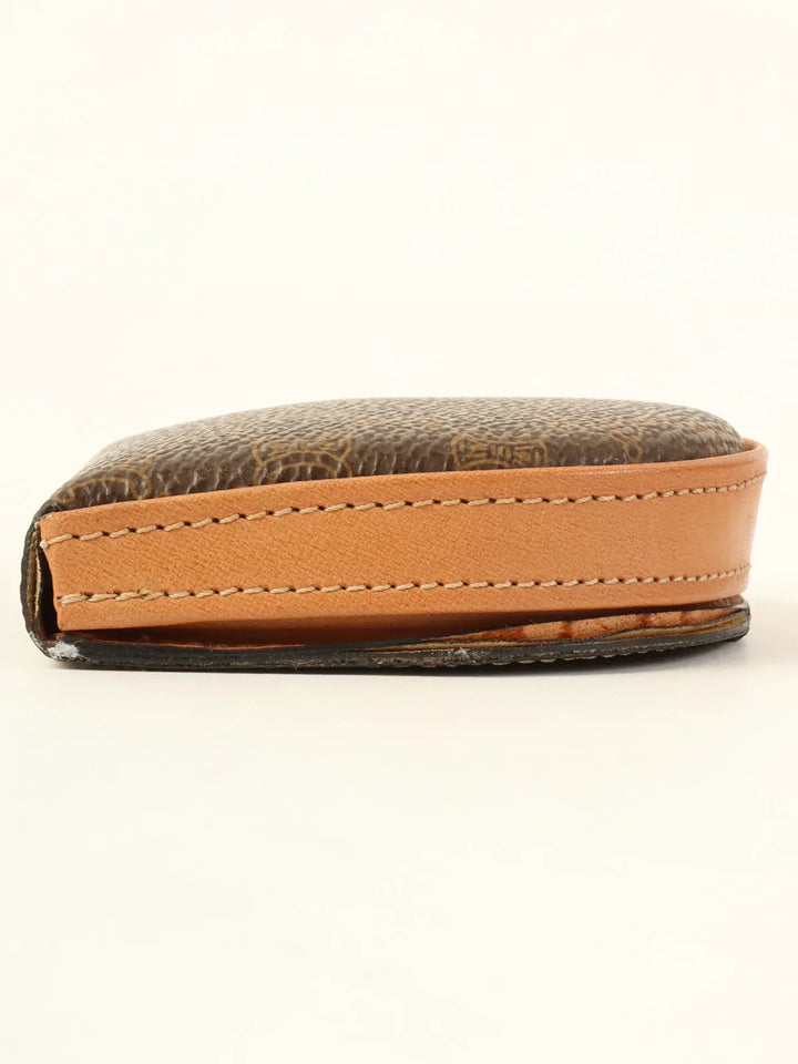 Celine Macadam Pattern Coin Case Brown