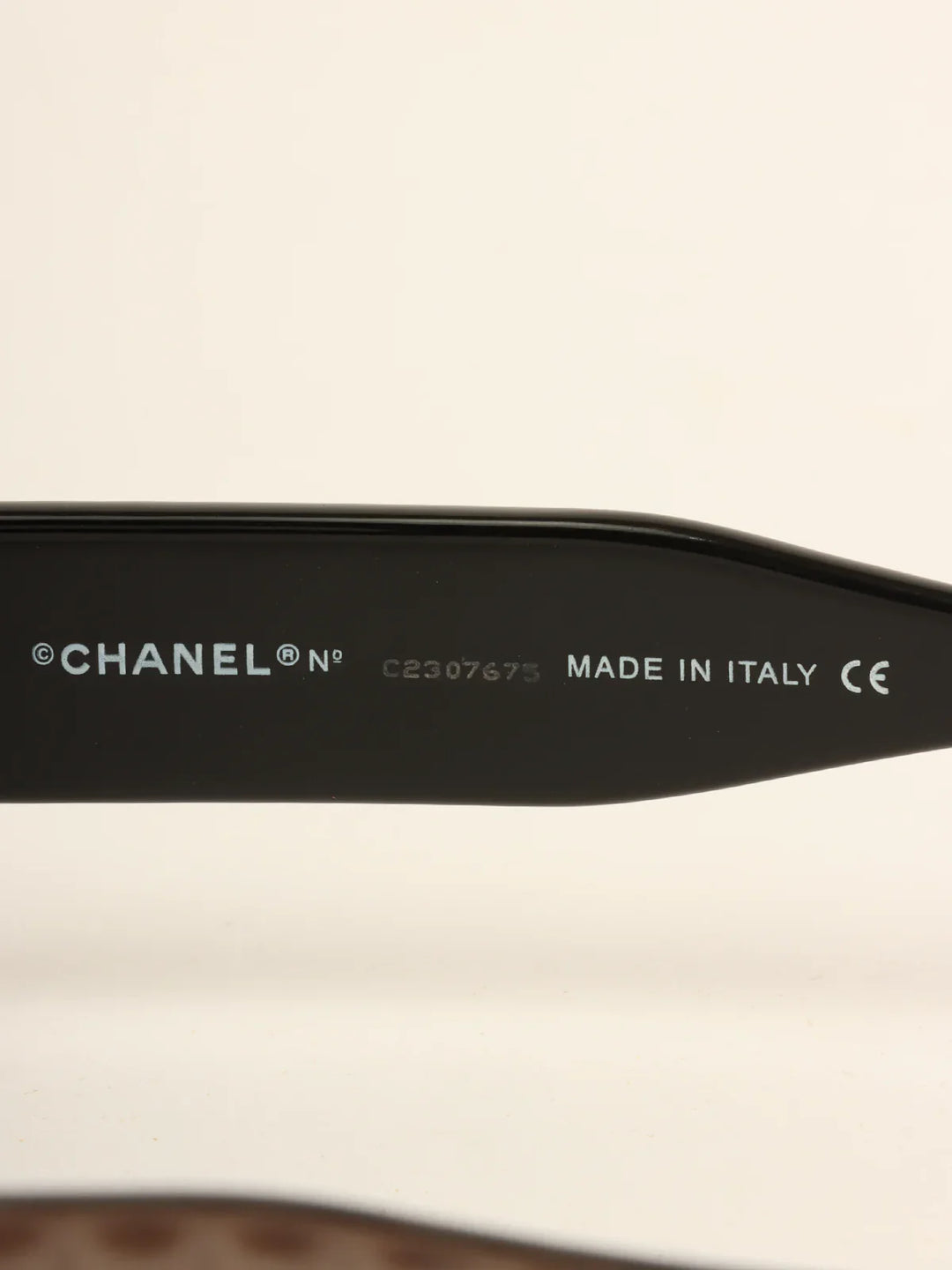 Chanel Side Square Cc Mark Plate Sunglasses Metallic Brown