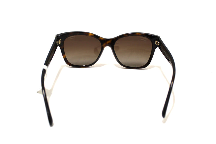 NEW Top Quality Chanel Tortoiseshell Polarized Pearl CC Square Sunglasses 5482HA