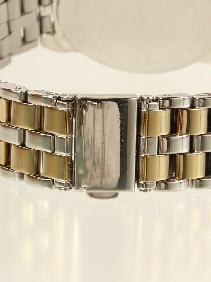Burberry Round Logo Face Watch Silver/Gold