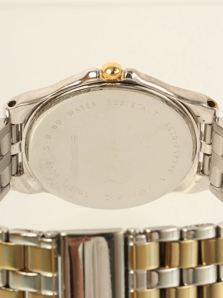 Burberry Round Logo Face Watch Silver/Gold