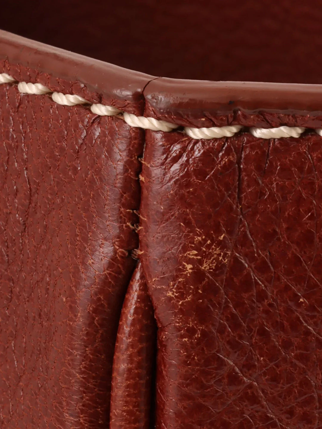 Celine C Macadam Pattern Logo Embossed Top Handle Bag Red/Brown