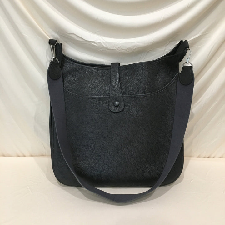 Top quality Hermes Grey Leather Evelyne TGM Super Rare Size Crossbody Bag Sku# 71340