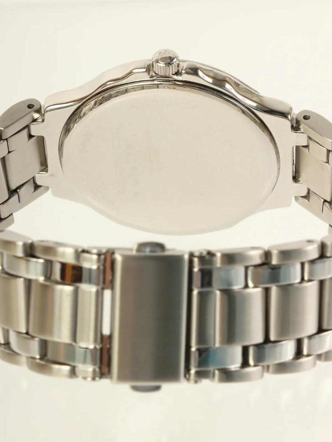 Burberry Round Logo Face Watch Silver/Black