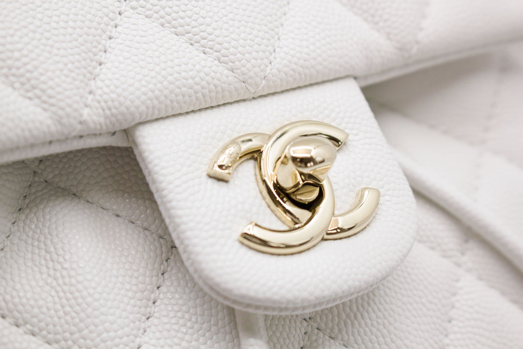 Top Quality Chanel AS4058 B10876 23S Backpack White / 10601 Caviar Backpacks Pbhw