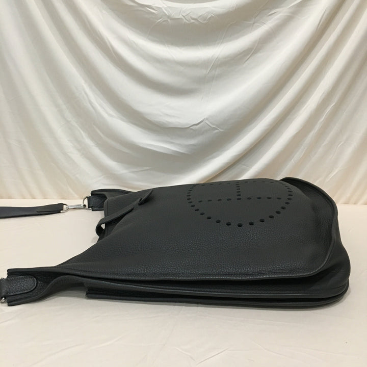 Top quality Hermes Grey Leather Evelyne TGM Super Rare Size Crossbody Bag Sku# 71340