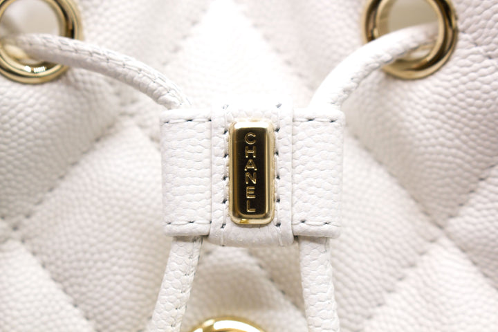 Top Quality Chanel AS4058 B10876 23S Backpack White / 10601 Caviar Backpacks Pbhw