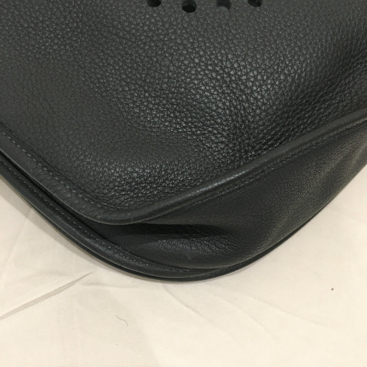 Top quality Hermes Grey Leather Evelyne TGM Super Rare Size Crossbody Bag Sku# 71340