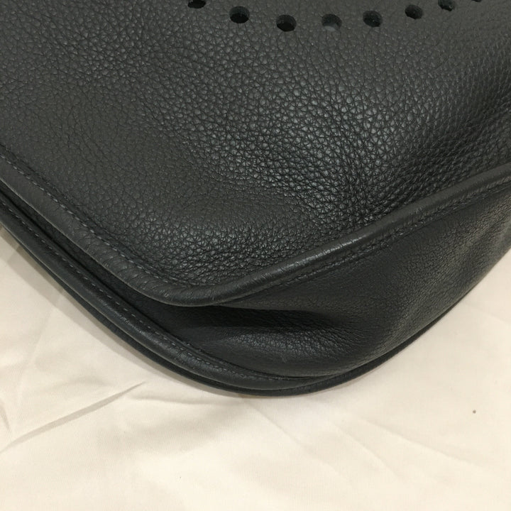 Top quality Hermes Grey Leather Evelyne TGM Super Rare Size Crossbody Bag Sku# 71340